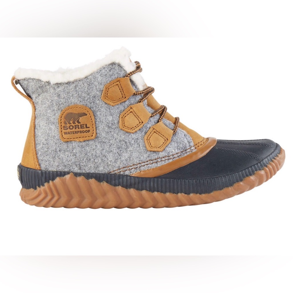 Sorel Gray and Brown Waterproof Boots